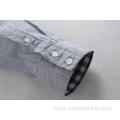 Cotton Fabric Men Casual Shirt with Light Stripes